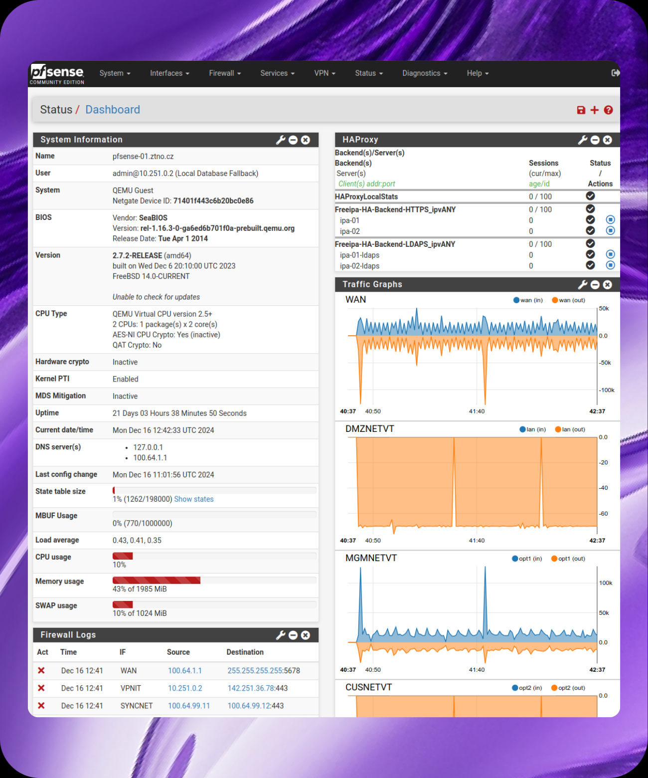 IT infrastructure Zeta Nova